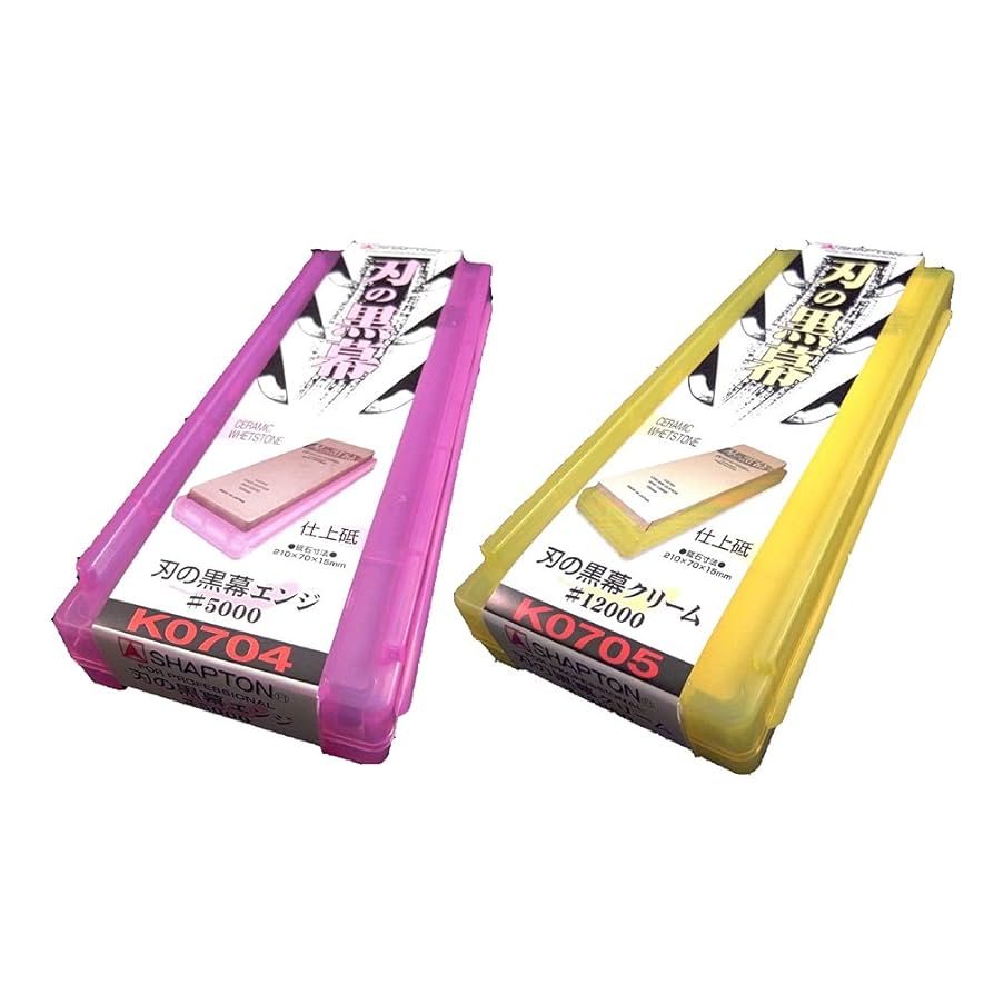 Amazon.co.jp: SHAPTON ハノクロマク セラミック砥石 (C-set) 細