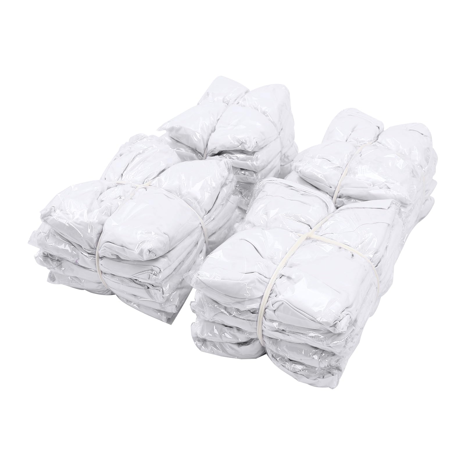 20 Stück Weiß Stuhlhussen, Stretch Stuhlhussen Bankett Stuhlbezug Rock Stretch Weiß Stuhlbezüge Universell Stuhlhussen für Hochzeiten und Party Dekoration