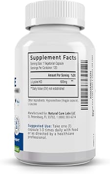 Natural Cure Labs Bundle: Premium Monolaurin 600mg + Clean L-Lysine 600mg
