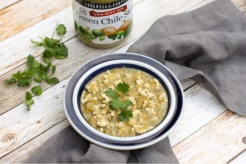 Miniatura 4 de Texas Two Step Mix, Green Chile Stew, 2 frascos de vidrio de 33 oz. (33.02 oz) cada uno. Por Cookwell & Company