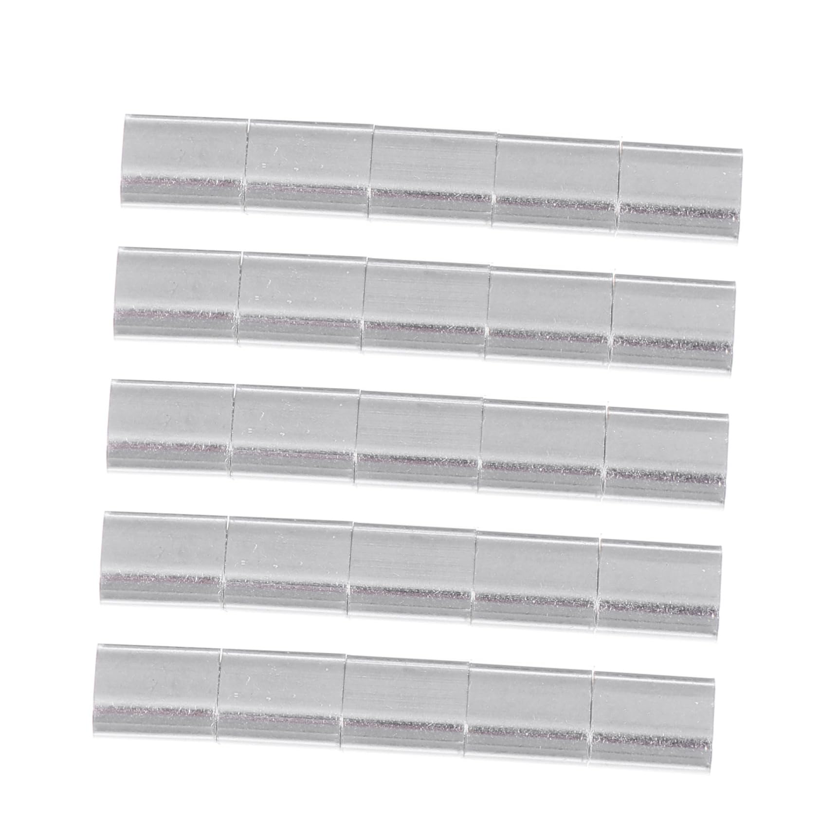 CIYODO 100 Pcs Chuck Wire Cable Ends Wire Ferrules Ferrule Cable Lugs Cable Crimping Sleeves Cable Crimping Tool Wire Rope End Cable Crimping Ends Oval Flat Hole Sleeve Aluminum Silver