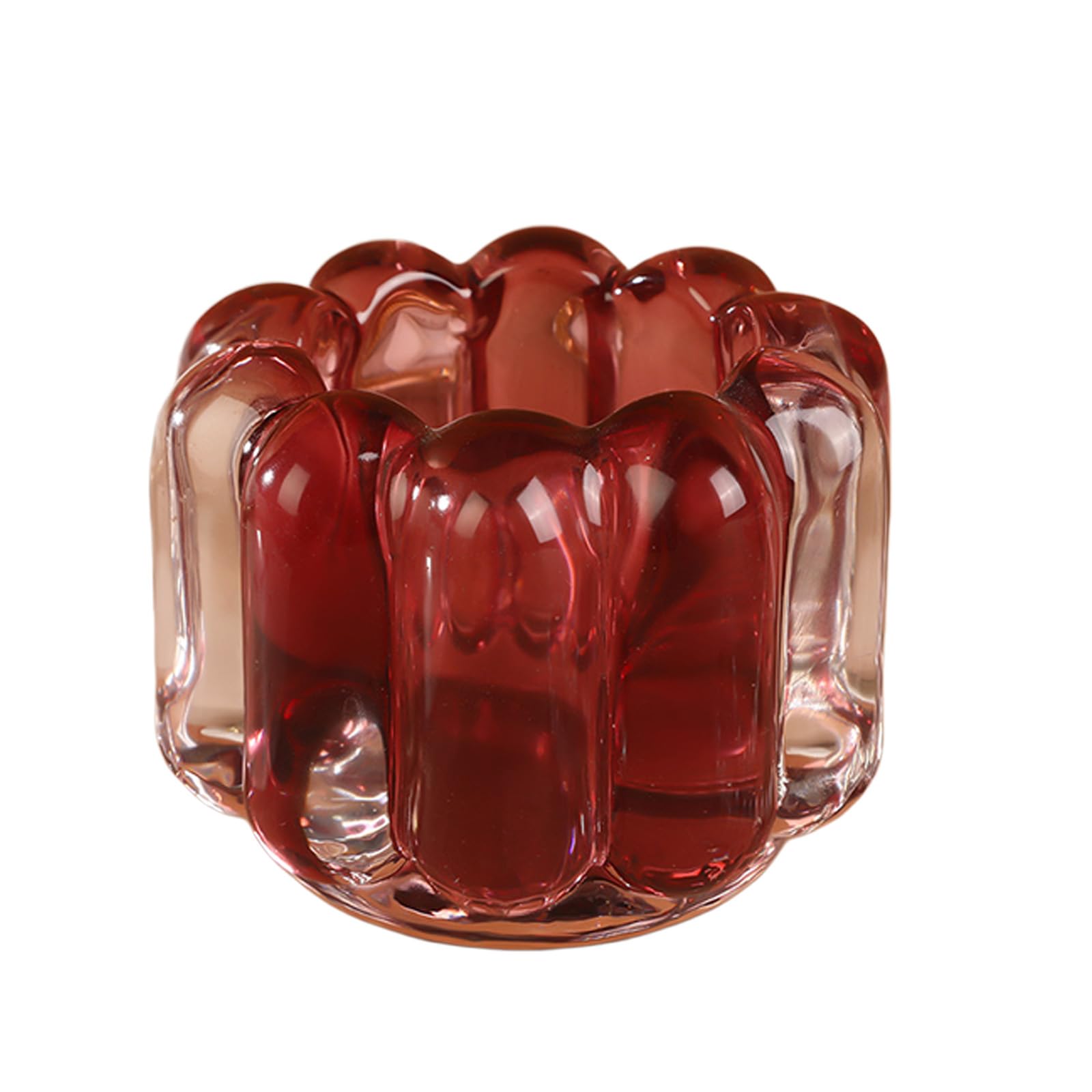 LUCKGONI Glass Candle Holders for Candlestick 1Piece Clear Small Tapered Candle Holders for Party Wedding Table Centerpieces