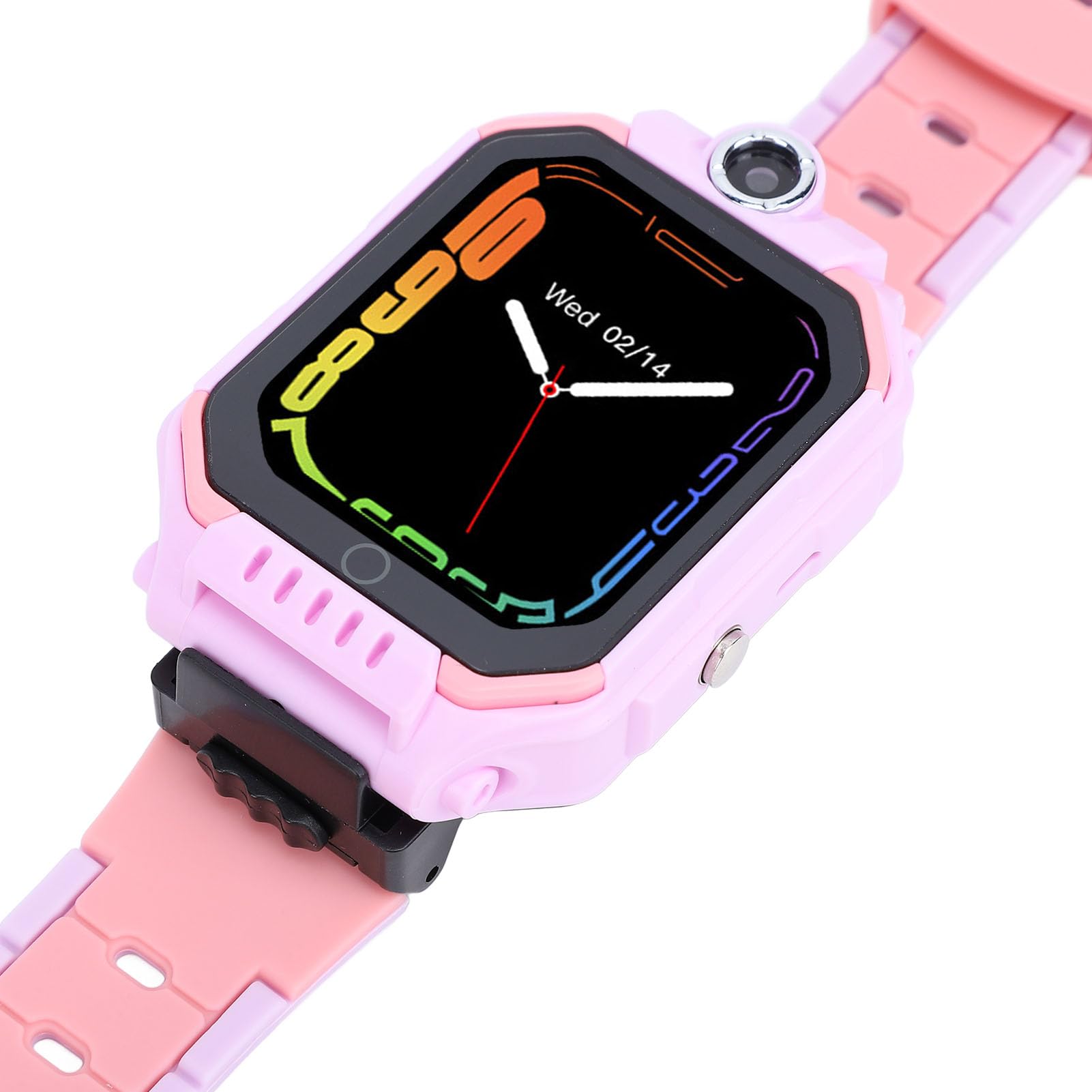 PUSOKEI Smart Watch per Bambini, Orologio Digitale con Schermo HD, Orologio Telefonico con Chiamate, SMS, Fotocamera, modalità Scuola, Funzione SOS, Posizione, Sveglia, Impermeabile IP68