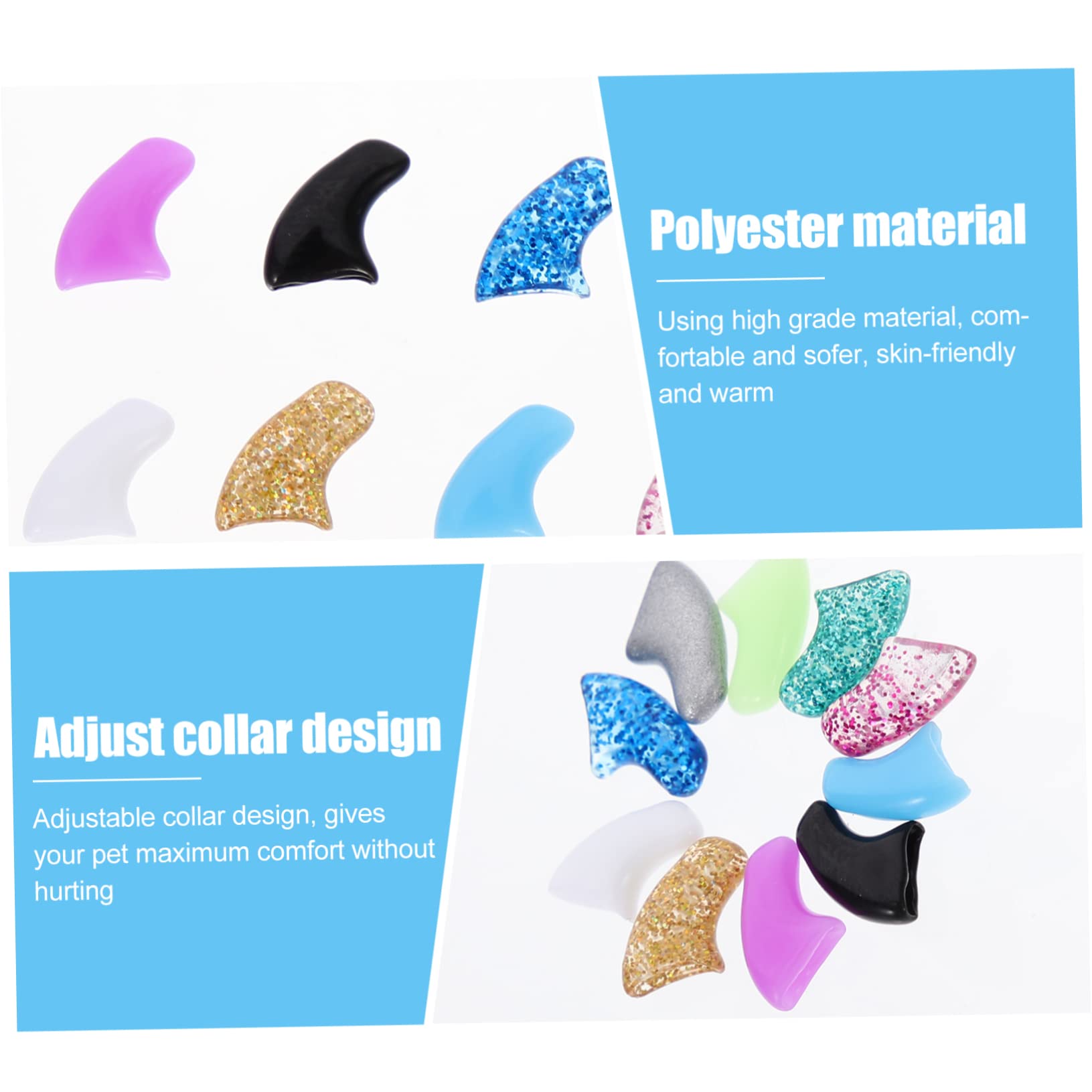 Housoutil 50 Juegos De Kit De Uñas para Gatos Garras para Mascotas Garras De Gato con Pegamento Puntas De Uñas para Gatos Cubiertas De Silicona para Uñas De Gato Tapas para Garras