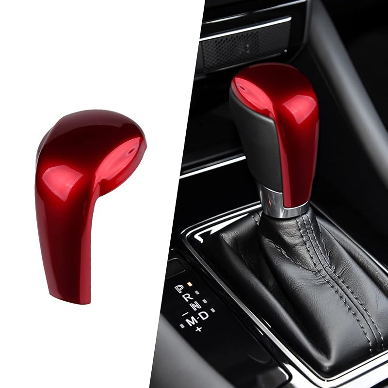 Capa para Manopla de Câmbio Mazda CX-5, CX-9, CX-3, Mazda 6 e Mazda 3 Vermelha ANFOKAS – 1 unidade