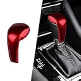 Compatible with Mazda CX-5 CX-9 CX-3 6 3 Accessories Car Gear Shift Knob Cover Trim Cap Gear Panel Gears Sporty Interior Decoration Sticker -Red