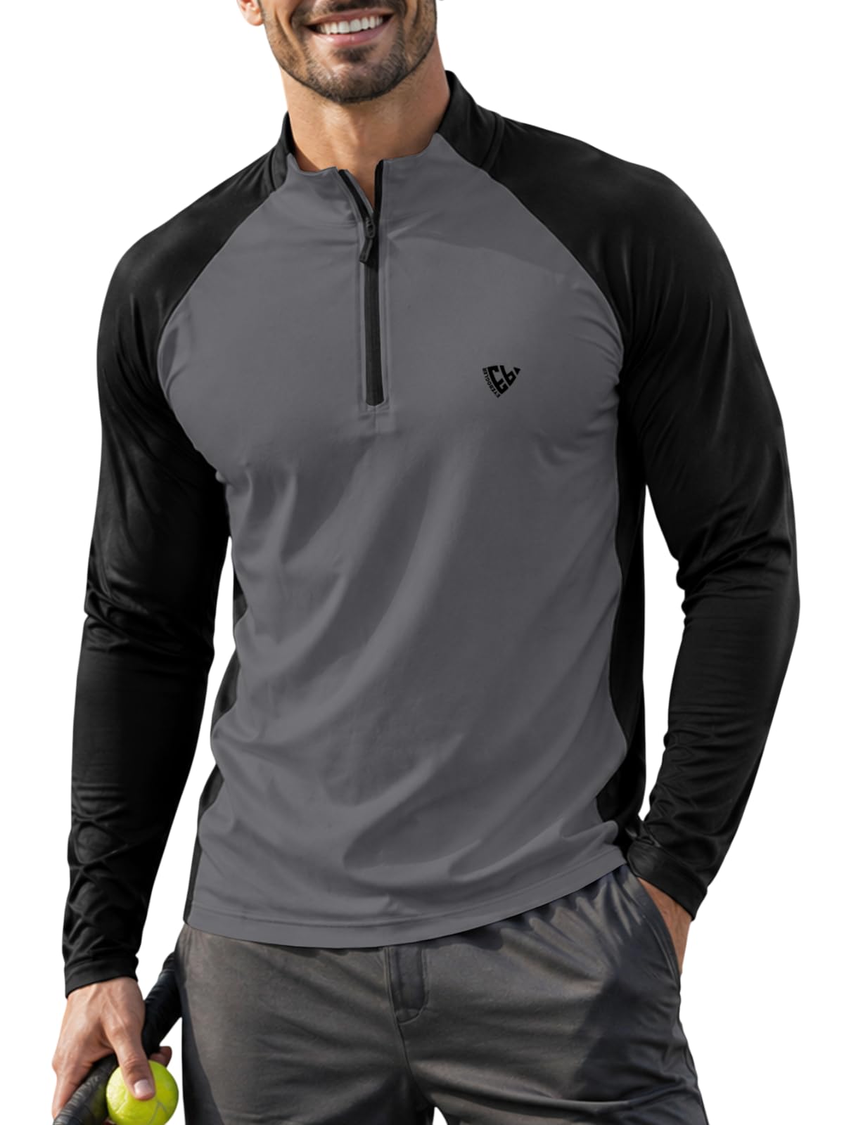 Noble Monk Men's Active wear Regular Fit T Shirt |Full Sleeves |Casual T-Shirt for Men - Image 1