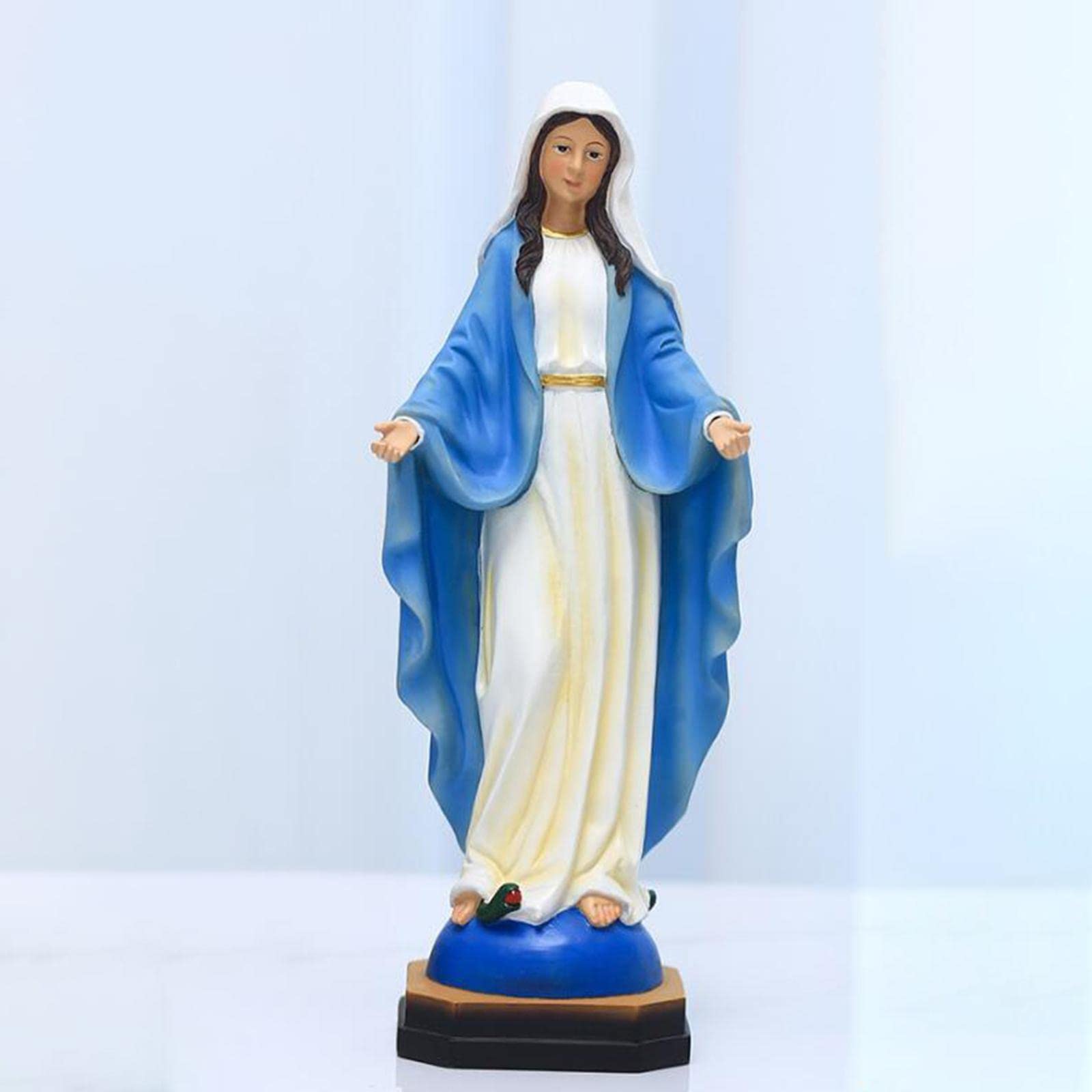 Amazon.co.jp: 樹脂 聖母マリア 像 置物 キリスト教の像 祝福された