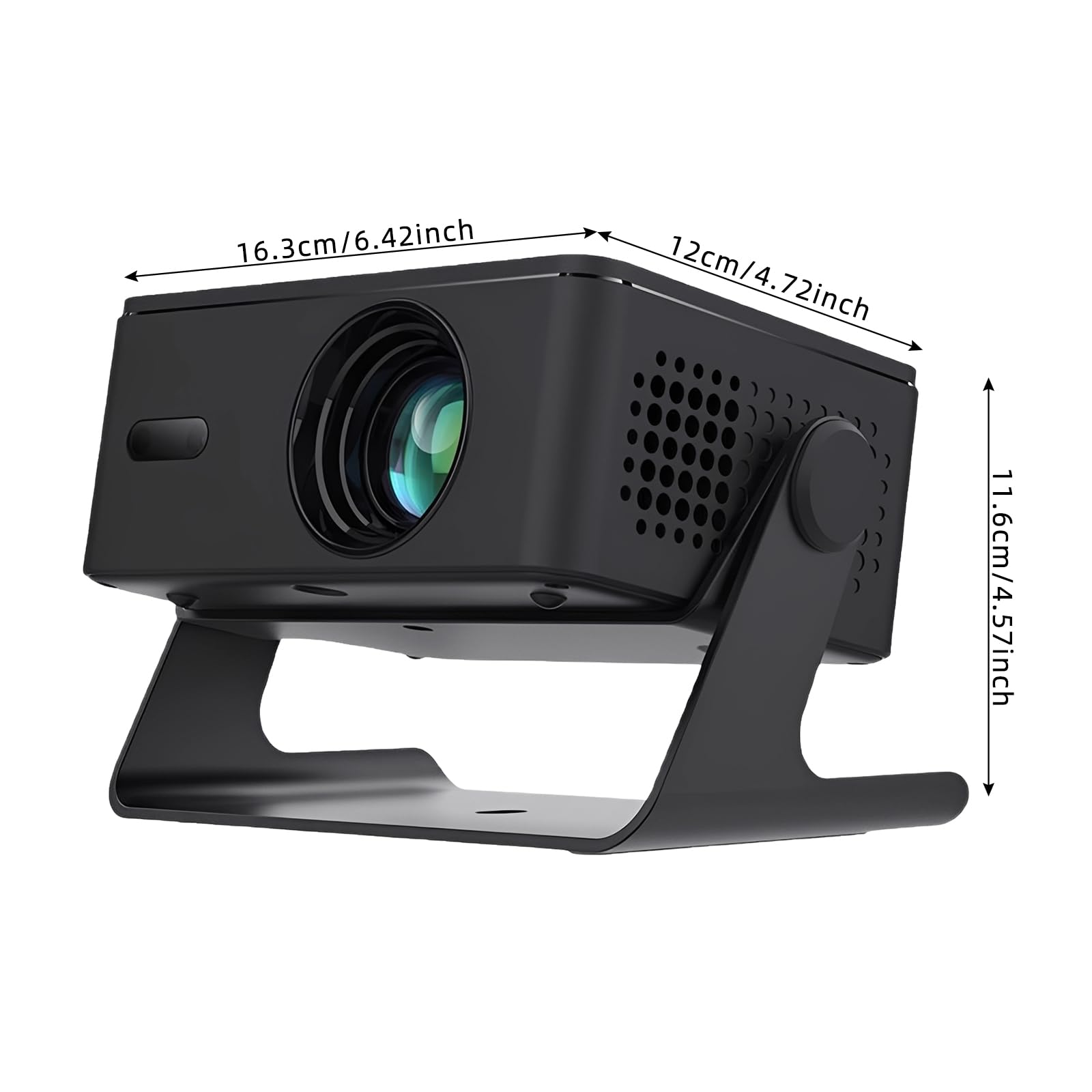 Mini projecteur 720P 60-100 pouces Smart Projecteur avec angle de