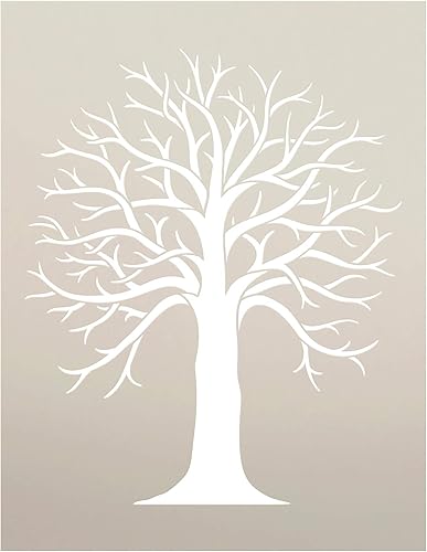 Miniatura 1 de StudioR12 - Plantilla de árbol con ramas  Decoración rústica para el hogar  Plantilla de naturaleza de granja  Letreros de madera para manualidades