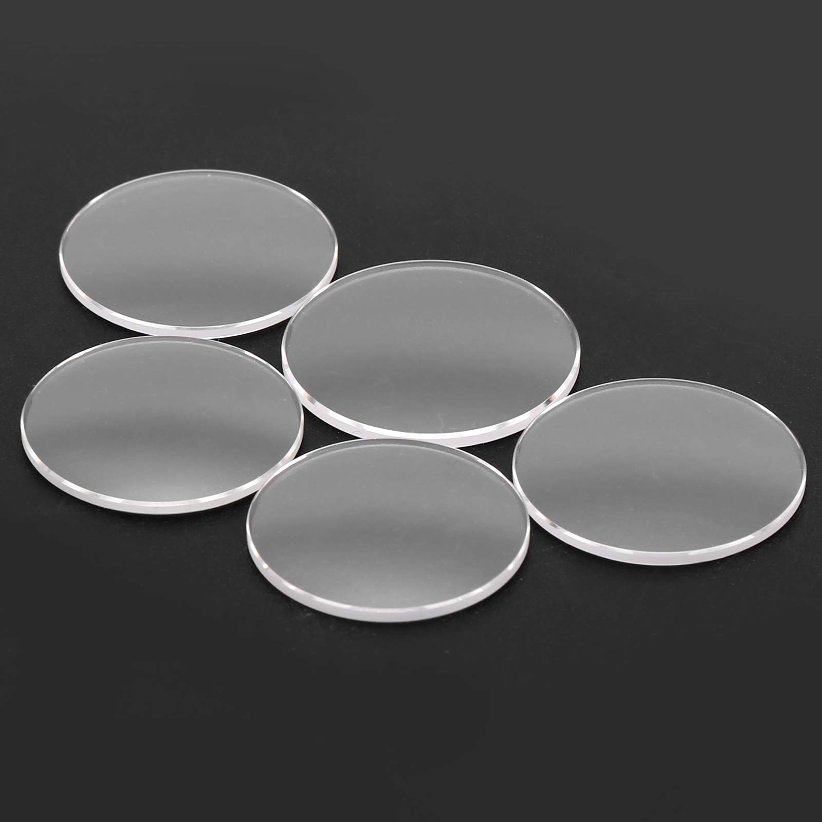 5-teiliges Saphir-Kristallglas, doppelt gewölbtes Uhrenglas-Set, rundes Uhrenglas, Ersatz, 20 mm, 20,5 mm, 21 mm, 21,5 mm, 22 mm Durchmesser, 1,2 mm Dicke, für Uhrmacher-Reparatur