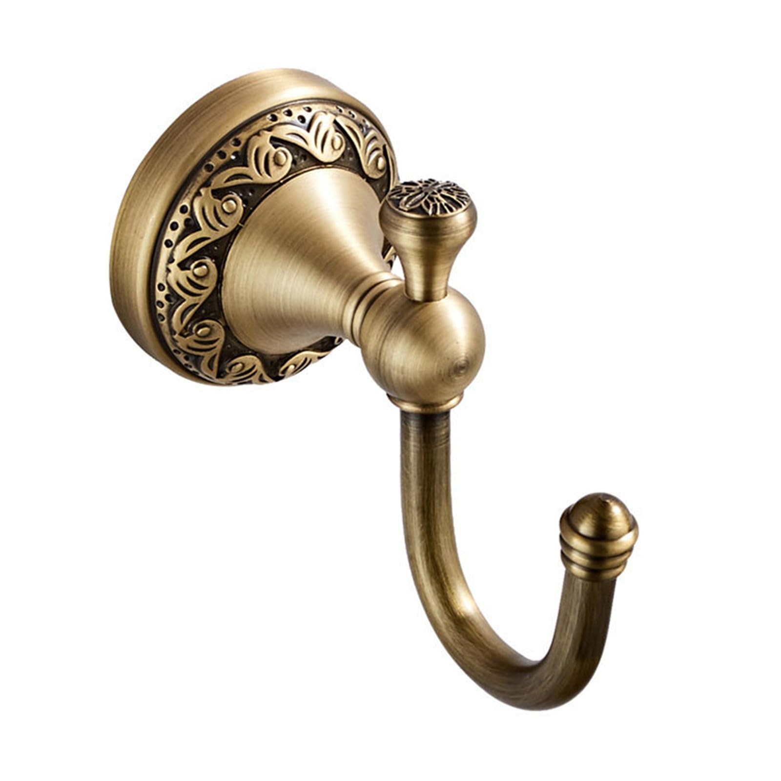 Ylfkwlhrw Brass Towel Hooks Wall Mounted Vintage Coat Hooks Kitchen Hanging Entrance Wall For Bathroom Door Kitchen