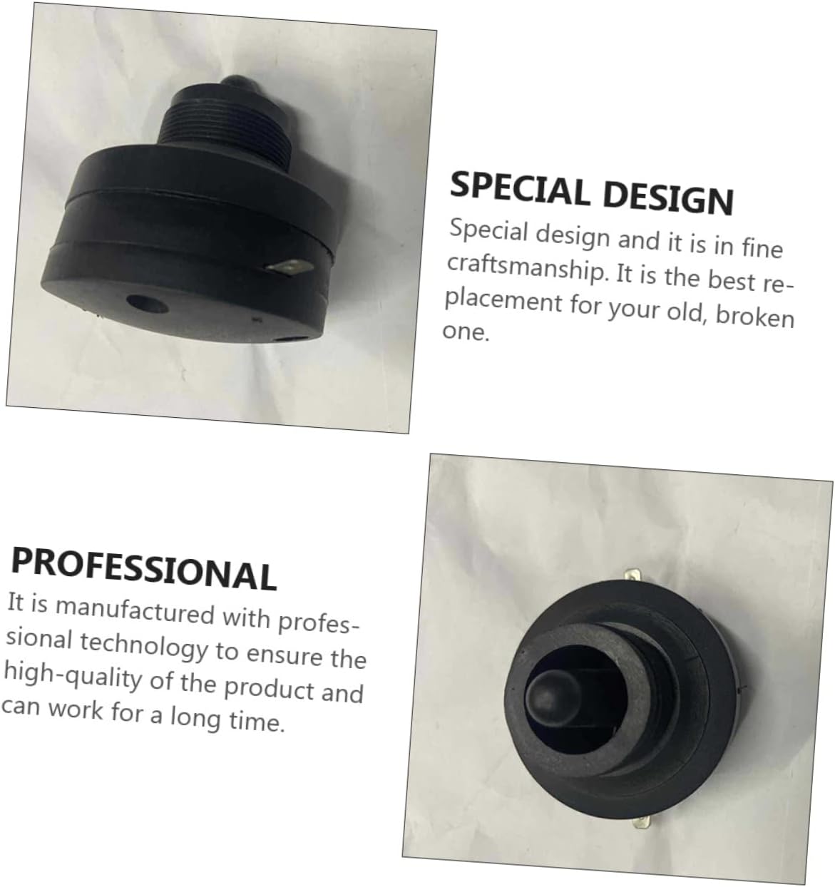 8 Pcs Car Tweeter Horn Adapter Set with Plastic Black Finish