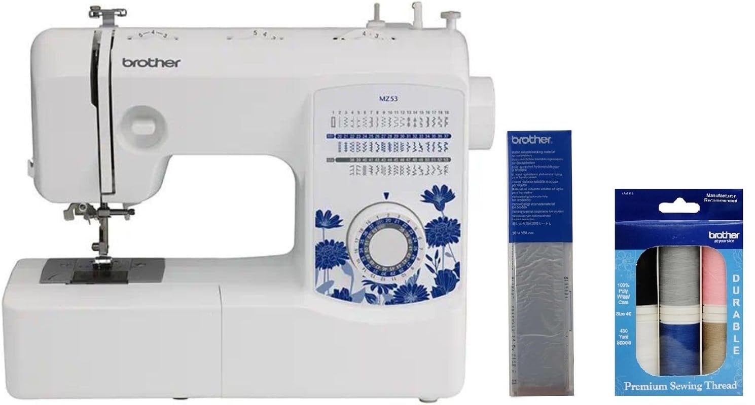 aymページですm(_ _)m Amazon.com: Brother MZ53 53-Stitch Sewing Machine and SASEW6 6