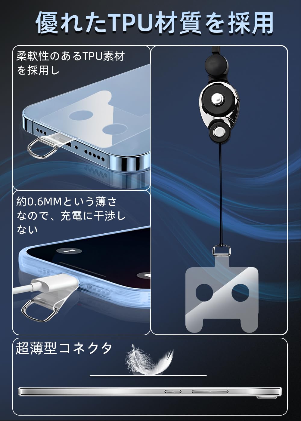 Amazon | [ZXZone] ストラップホルダー スマホ ストラップホール