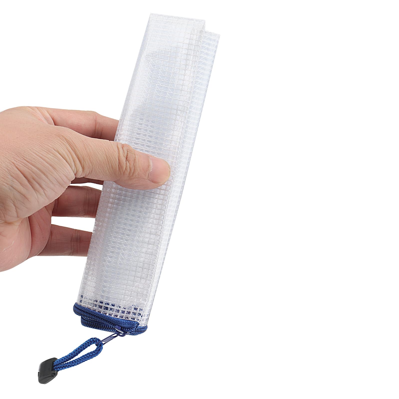 JOIKIT 50 PCS A5 Plastic Mesh Wallet Zip, White Zip Document Pouch Zipper Folder Bag For Paper Files 1093944139 - View #11