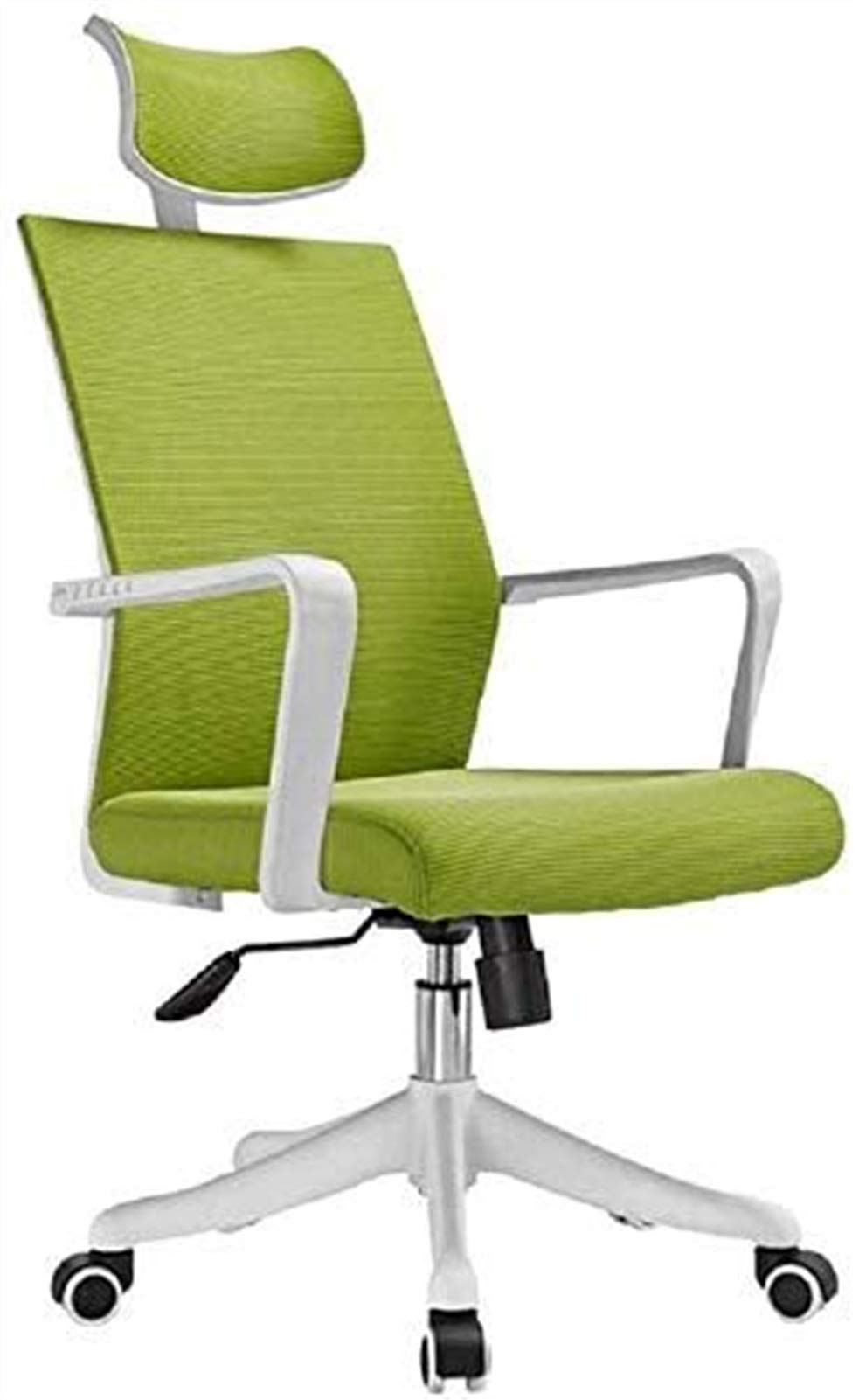 Krzesło Biurowe Krzesło Biurowe Ergonomiczne Obrotowe Krzesło Biurowe Z Siatki Wysokie Oparcie Wyściełane Gąbką Krzesło Biurowe Ergonomiczna Konstrukcja,Green-Free size