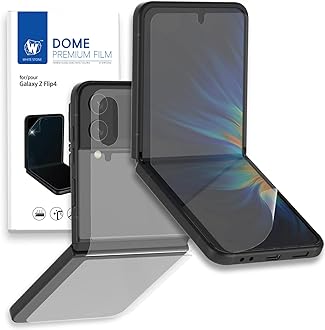 Whitestone Premium Film [1PACK] for Samsung Galaxy Z Flip 4 TPU Film Screen Protector, Anti-Shock,HD Clear, Hinge Cover Film Included,Self Healing Film for Galaxy Z Flip 4 2022