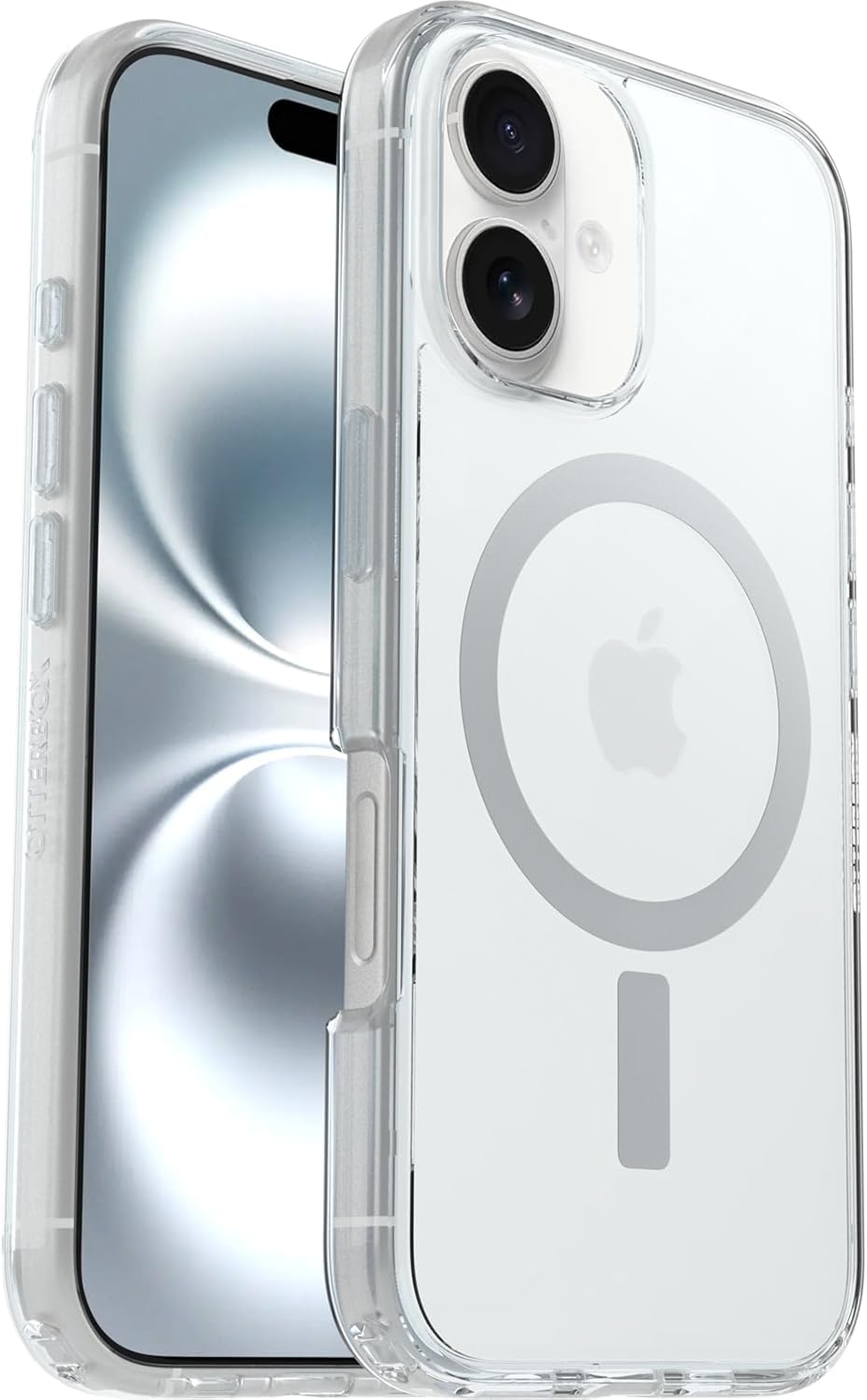 OtterBox iPhone 16 (Only) - Symmetry Series Clear+ Case - Clear - Snaps to MagSafe - Ultra-Sleek - Raised Edges Protect Camera &amp; Screen - Non-Retail Packaging