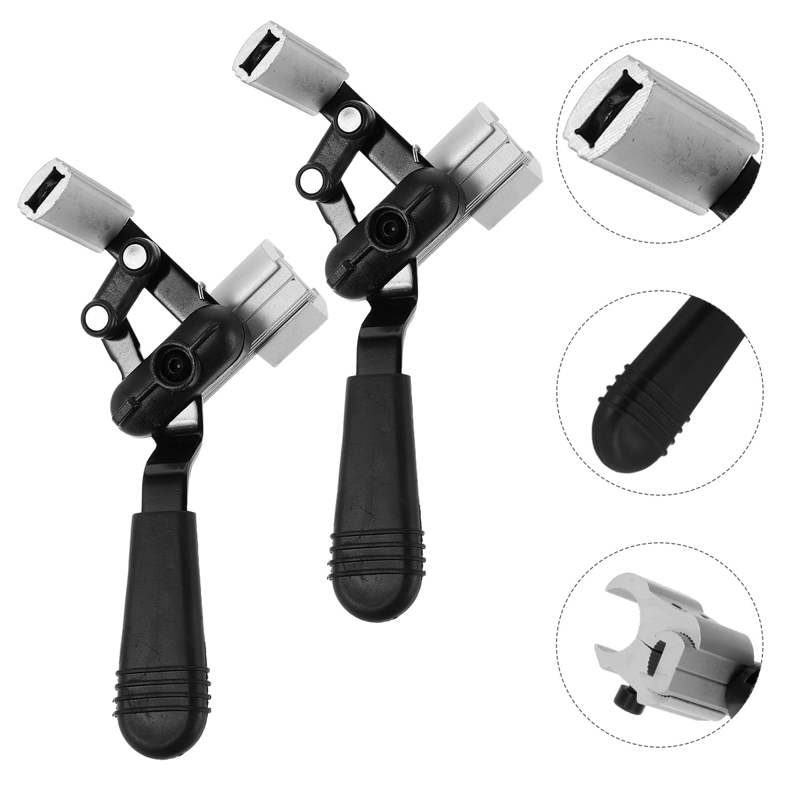 BESTYASH Freno Mecánico para Silla de Ruedas Eléctrica 2 Piezas, Palanca de Freno de Aleación de Aluminio para Tubo de 25 Mm, Accesorio de Repuesto Bloqueo Seguro para Movilidad Diaria