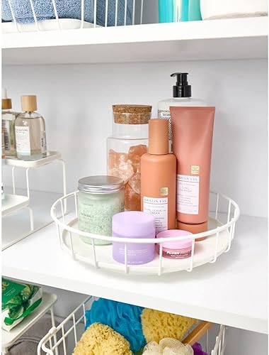 Miniatura 6 de iDesign RPP Wire Lazy Susan - Organizador para tocadiscos, 11.5 pulgadas, color coco