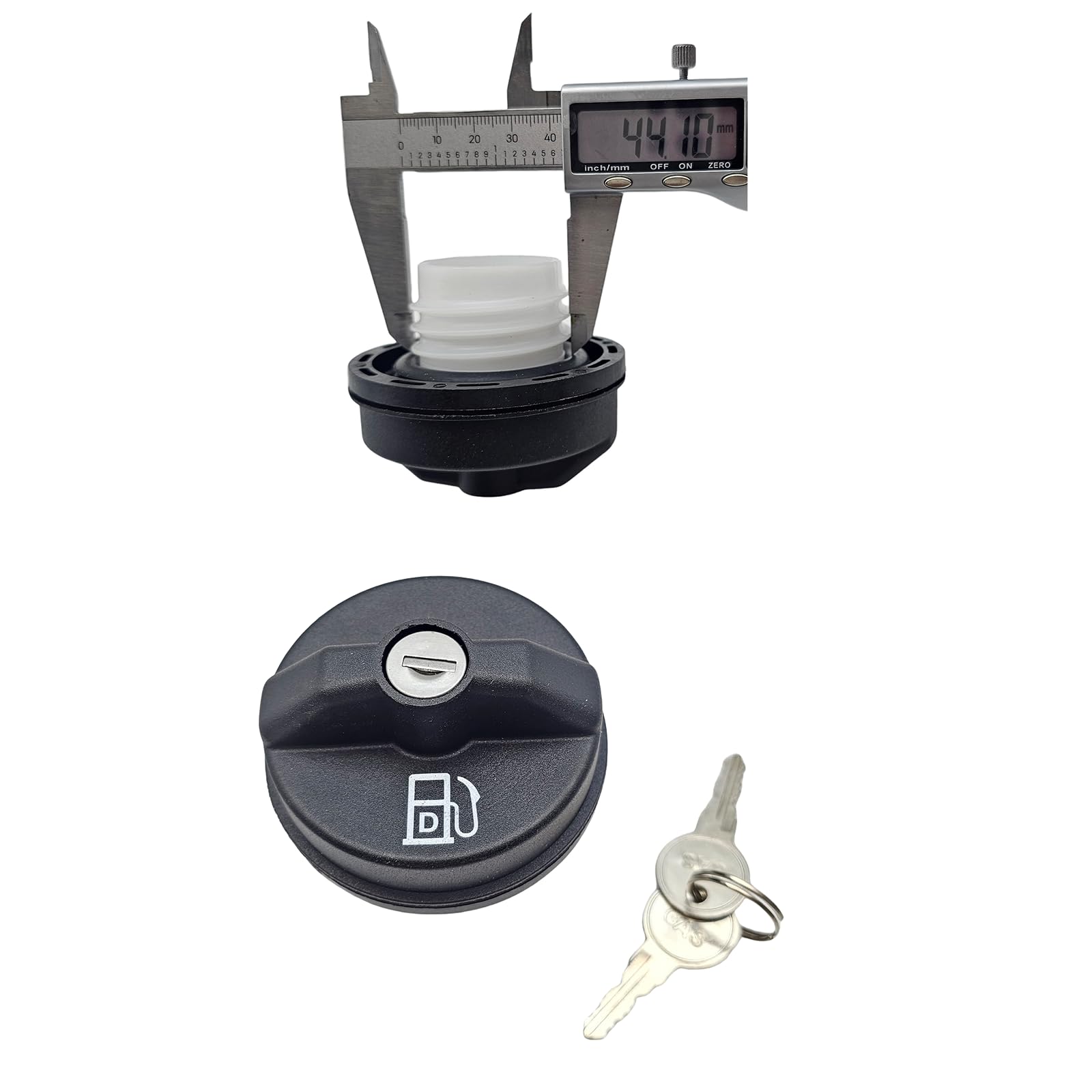 HAOSHUNLocking Fuel Cap 7023550 For Bobcat E10 E17 E17Z E19 E20 E25 E26 E32 E32i E34 E35 E35i E42 E45 E50 E55 E85 Excavators A300 A770 S100 S130 S150 S185 S205 S220 S650 S740 Loaders