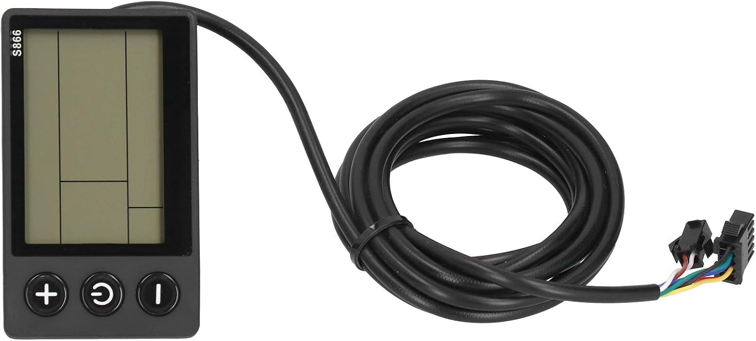 Scooter LCD Display, Waterproof LCD Control Panel Lightweight E Scooter LCD Display Meter with 22.5mm Mounting Handle for Electric Bike Scooter Riding Accessories 48V