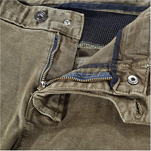 Takuey Motorcycle Riding Denim Jeans For Men Motocross Racing Armor Pants With Detachable Ce Certified Knee Hip Protector Pads (Army Green, Xl=34) #TOP3