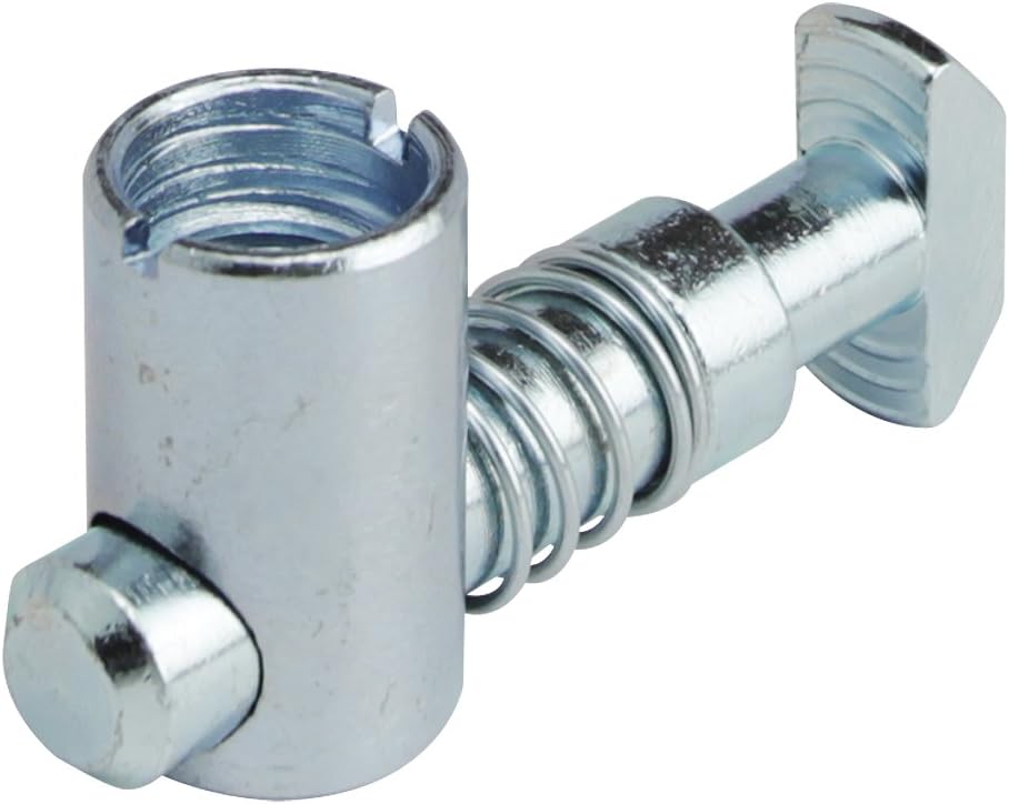 80/20 Inc., 13187, 15/40 Series, Central Connector (Vertical), Steel/Zinc Plated