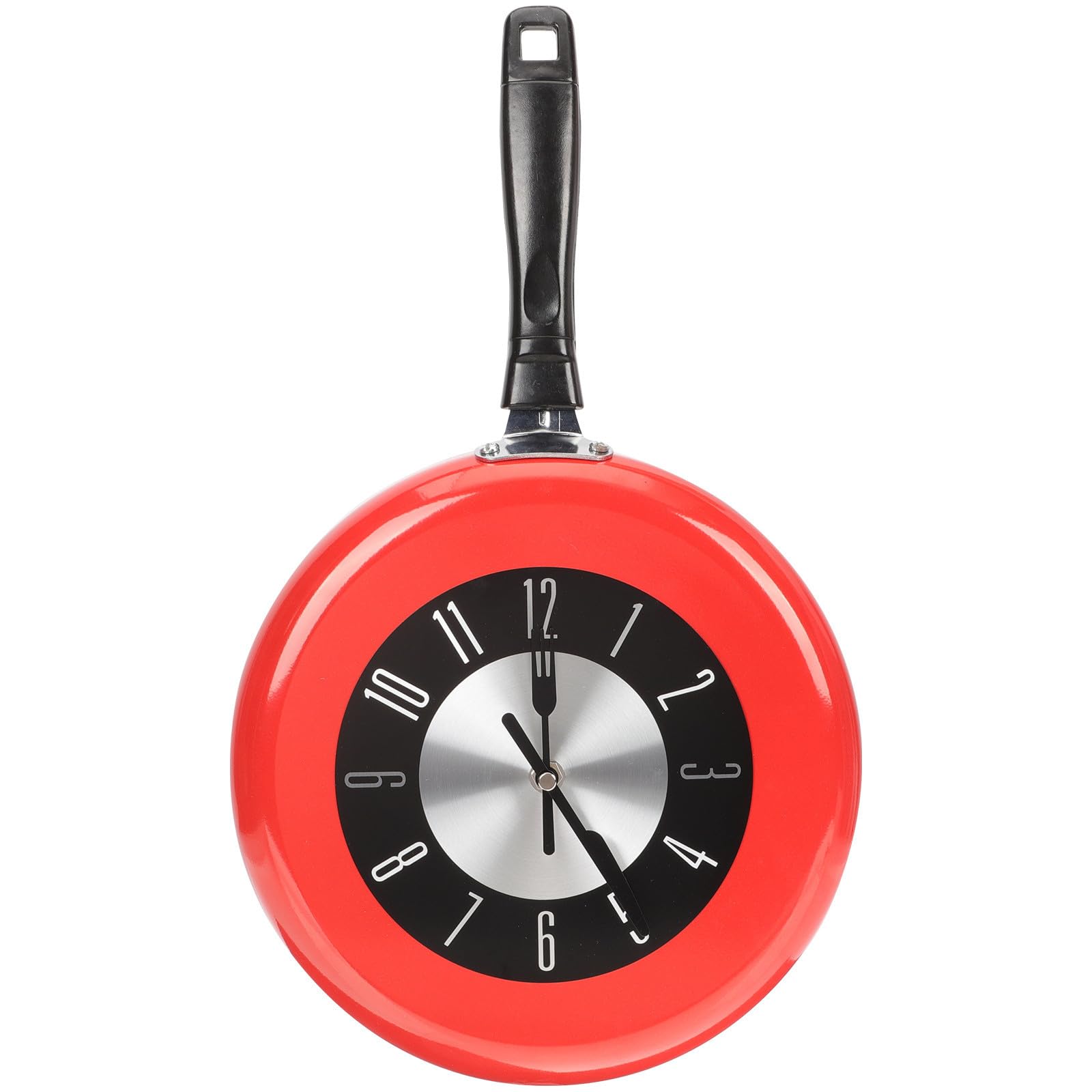 Reloj de cocina creativo de acero inoxidable para decorar paredes vacías sin esfuerzo