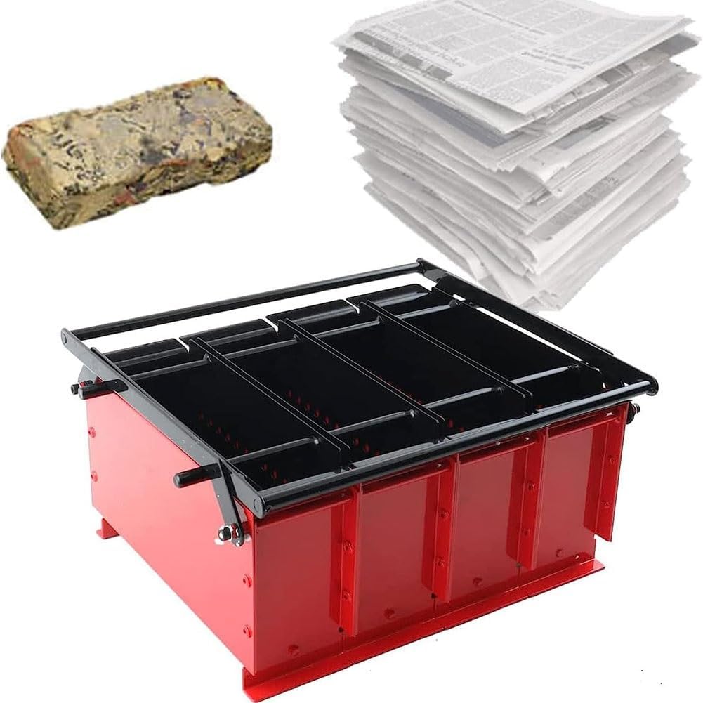 Wytrzymała prasa do kłód papieru – maszyna do brykietu z papieru z recyklingu do ogrzewania – konstrukcja metalowa