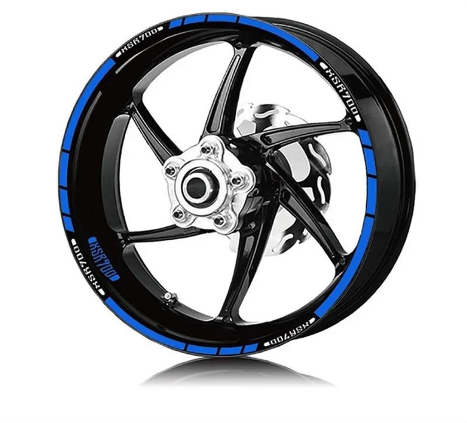 Motorcycle Wheel Decal Stickers Stripes Reflective Waterproof Kit for Yamaha XSR700 XSR900 XSR 700/900 Decorative(Color3)