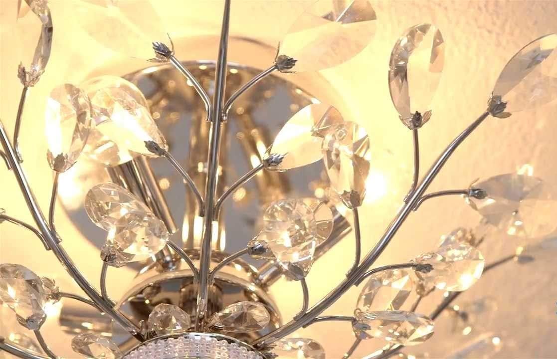 Up To 60% OFF Worldwide Lighting Aspen Collection 4 Light Chrome Finish and Clear Crystal Floral Semi-Flush Mount Ceiling Light 20 D x 11 H Large 🔥 Flash Sale Worldwide Lighting Aspen Collection 4 Light Chrome Finish and Clear Crystal Floral Semi-Flush Mount Ceiling Light 20 D x 11 H Large