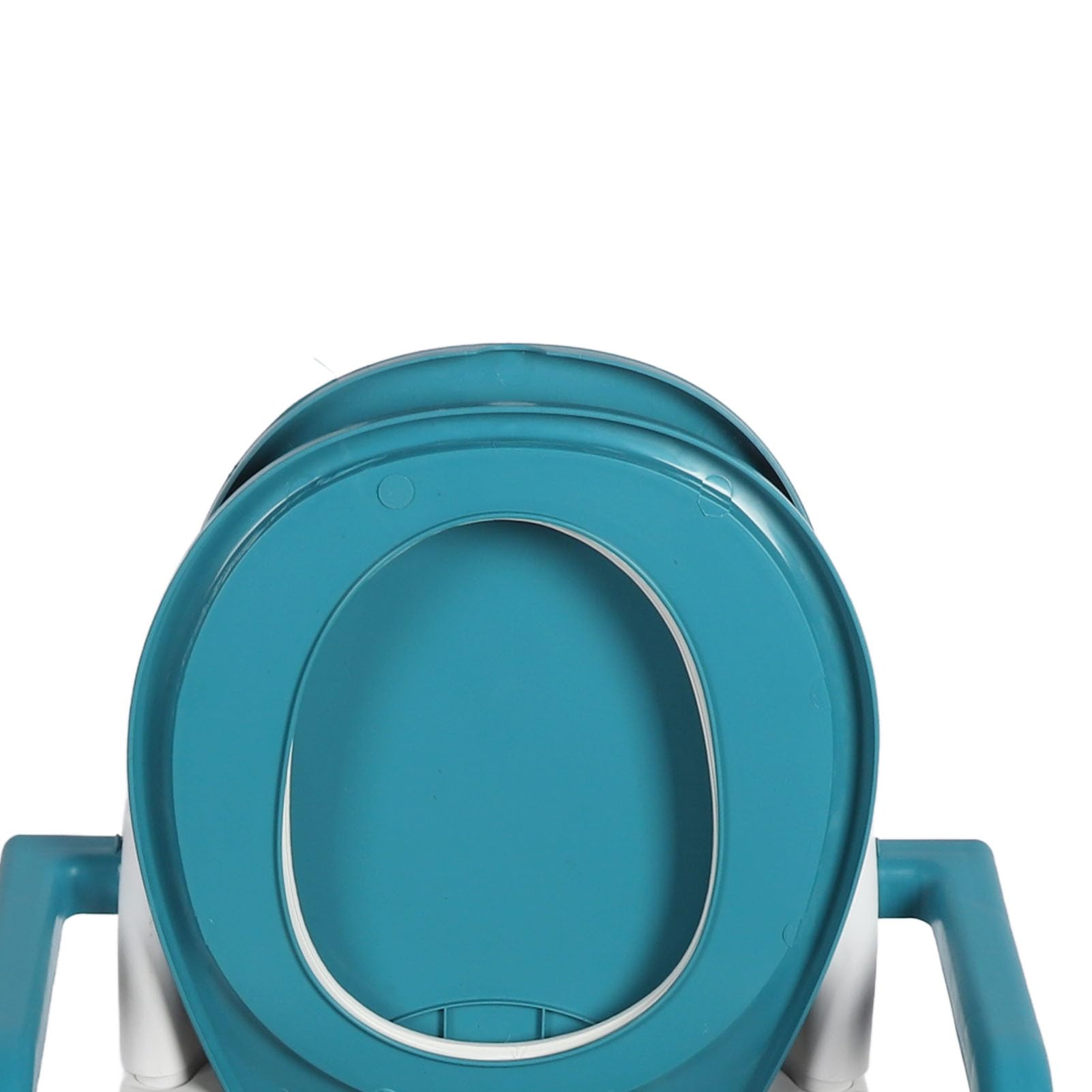 Chaise Percée de Chevet à Double Seau, Chaise de Toilette Portable Antidérapante, Accoudoirs Plus Larges, Dossier rembourré Doux, Chaise de Toilette de Chevet pour Personnes âgées