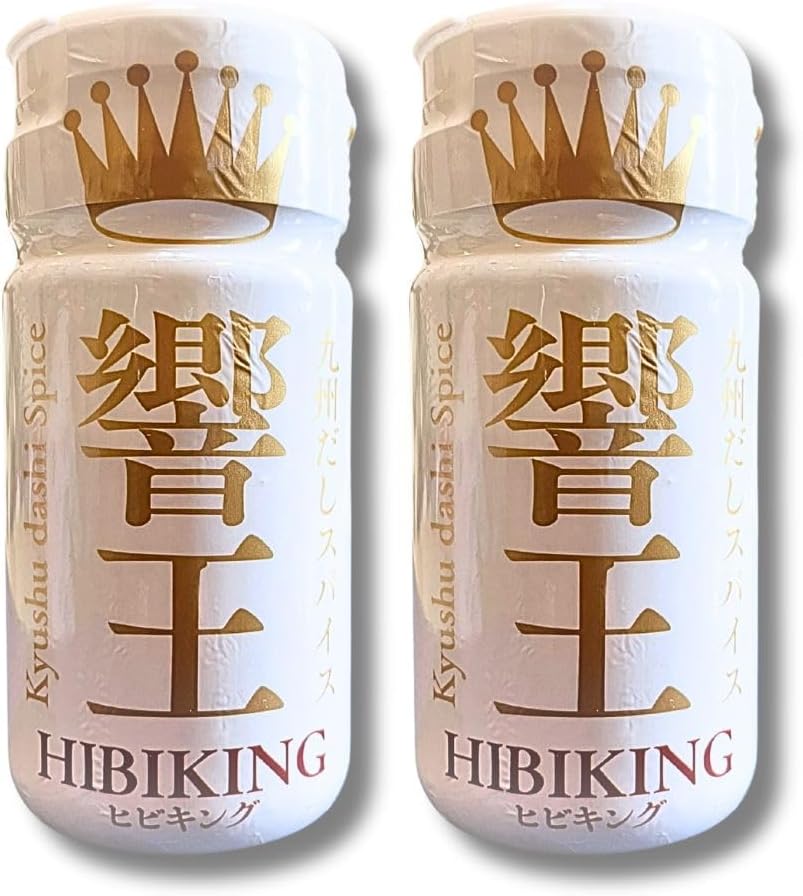 Miyazaki Kyushu Dashi Spice, Hibiki, Additive-Free Seasoning, Made of Kyushu Materials, No Fragrances, Colorings, Preservatives, Japanese, Western Food, Chinese, Outdoor 2 Pieces, Bottle Type 2.0 oz