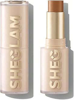 SHEGLAM Skin Magnet High Coverage Foundation Stick Longwear Medium Face Makeup for All Skin Types-Chestnut