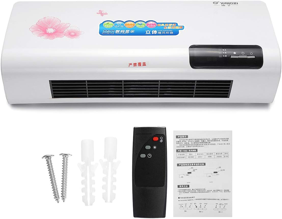 GENERIC Wall-Mounted Heater 220V 2000W Warmer Heating Conditioner