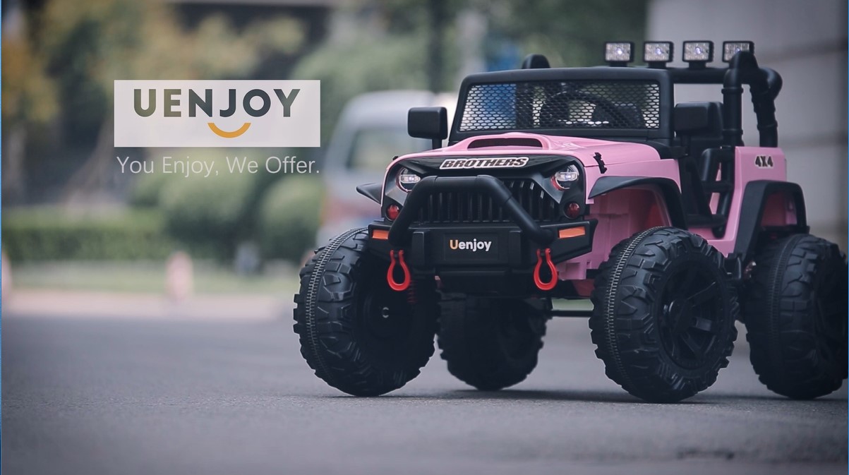 Uenjoy 12V Large Kids Electric Ride on Car 2 Seats Motorized Truck Battery Powered Children Electric Vehicles, Wheels… - Image 8