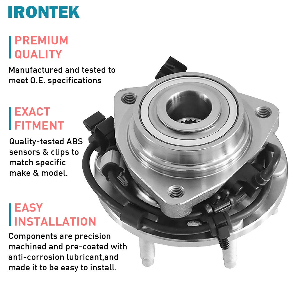 Amazon.co.jp: IRONTEK 513188x2 フロントホイールベアリングハブ