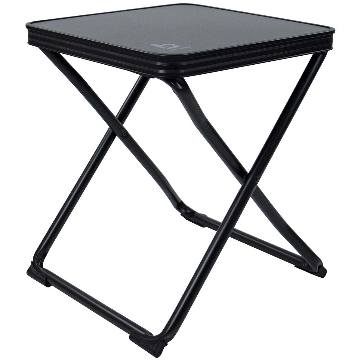 Bo-Camp - Hocker + Ablage - Klappbar - Schwarz