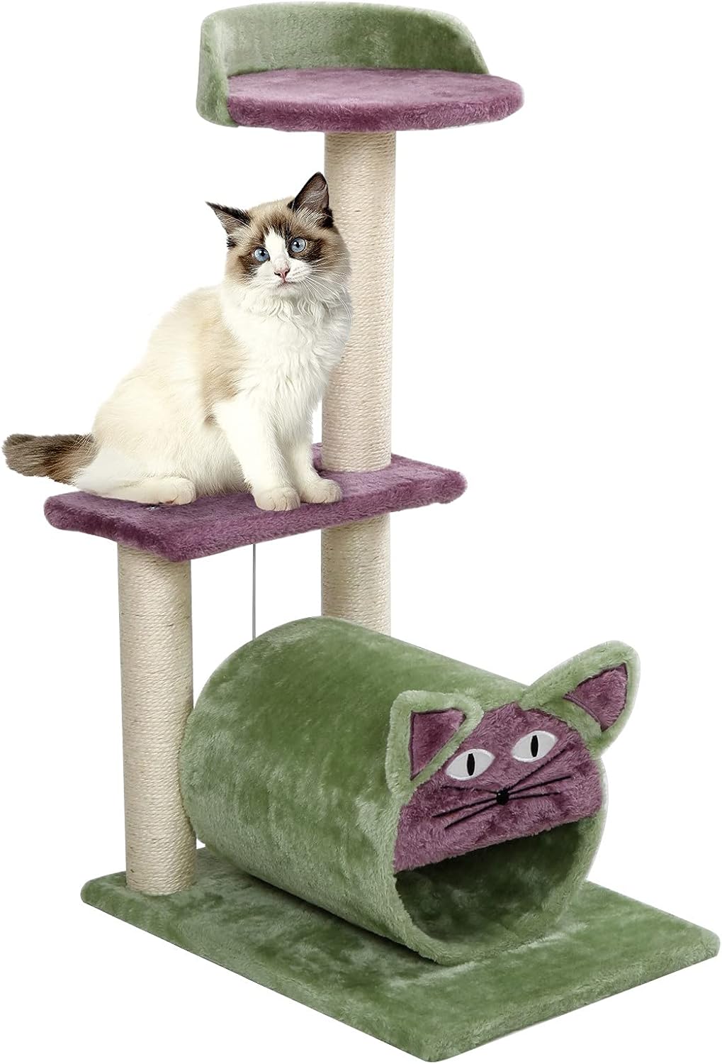 Cat Tree for Indoor Cats - Activity Centre Cat Tower, Cat Condo with Full Sisal Scratching Posts for Kittens, Cat Climbing Towers with Perch