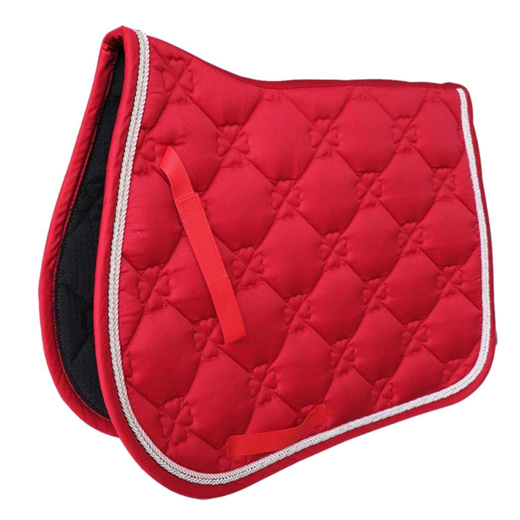Tapis de selle équitation Cheval - 100 marine FOUGANZA
