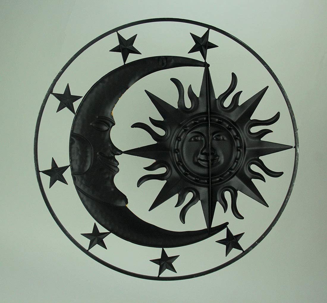 Amazon.co.jp: Direct International 金属製 天体 太陽 月と星 屋内