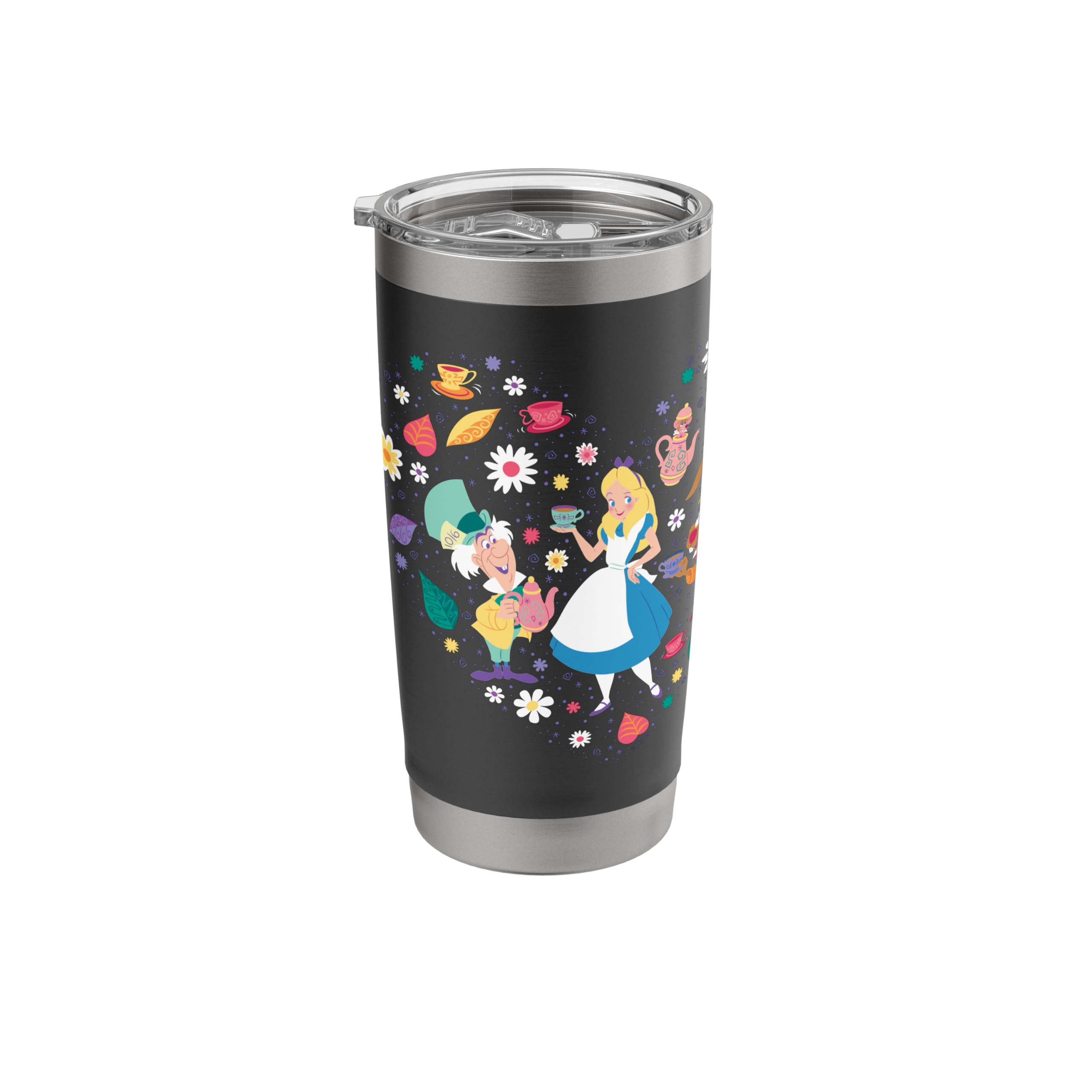 Disney Alice in Wonderland Tea Party Heart Valentine’s Day Stainless Steel Insulated Tumbler