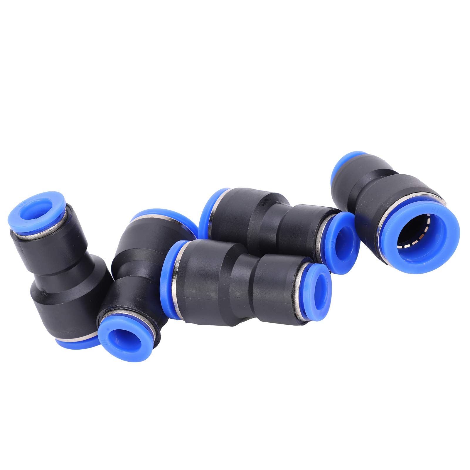 50pcs 2 vías Presentación rápida en el conector de ajuste de aire neumático Material PBT para la manguera de tubo PU Juntas de tubería de agua PG16 10