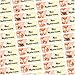 Sunnywall® Namensaufkleber Fuchs Namen Sticker Aufkleber Sticker für Kinder Schule Kindergarten 60 Stück - 4,8x1,6cm