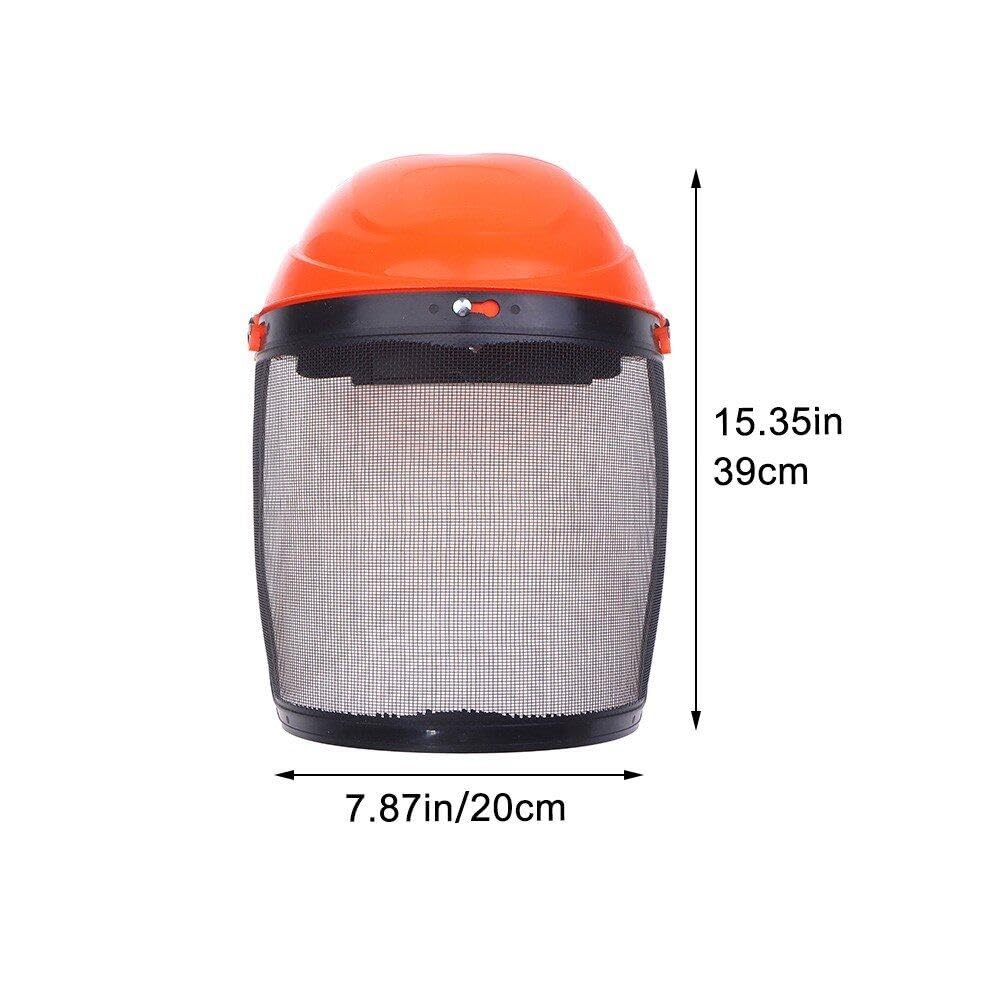 Edelstahl-Garten-rasentrimmer-schutzhelm-Hut Vollgesichts-mesh-schutzmaske Für Den Freischneider-forstschutz
