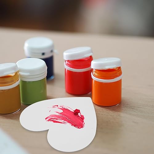 Miniatura 6 de 5 paneles de lienzo con forma de corazón para artista, lienzo en blanco, lienzo, tableros de lienzo creativos, paneles de pintura en blanco, marco