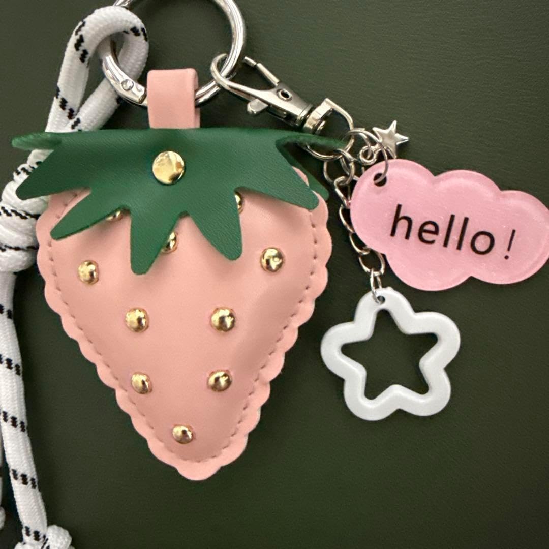 じゃらじゃらキーホルダー いちご バックチャーム