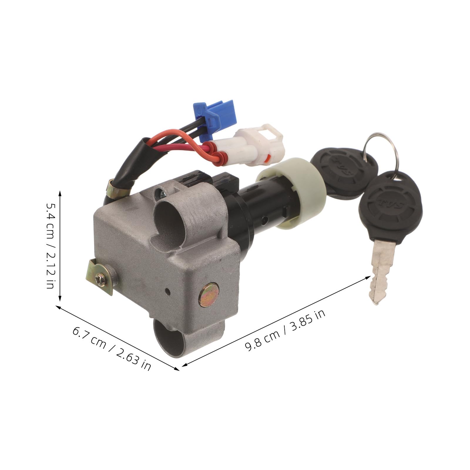 ibasenice 1 juego de cerradura de encendido para motocicleta compatible con